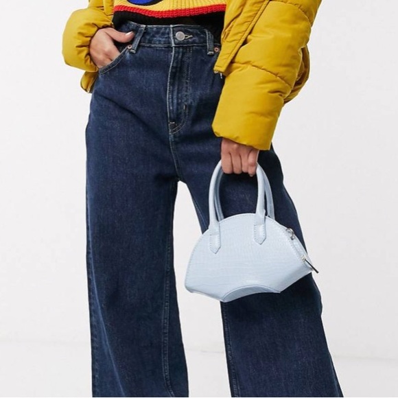 ASOS Curved Croc Mini Bag - Picture 1 of 4
